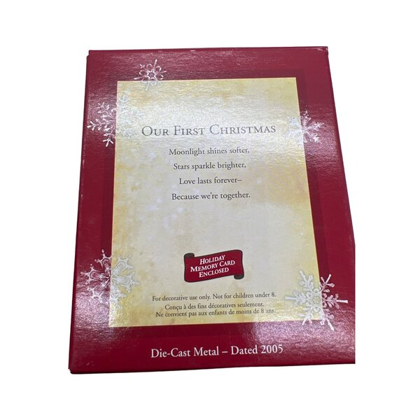 Hallmark Keepsake Ornament 2005 "Our First Christmas" New in Box - Picture 5 of 5